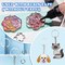LET'S RESIN Keychain Molds 37Pcs, Silver UV Resin Molds for Beginners, Open Bezel Flower & Animal Molds for Keychain, Jewelry & Pendant Making